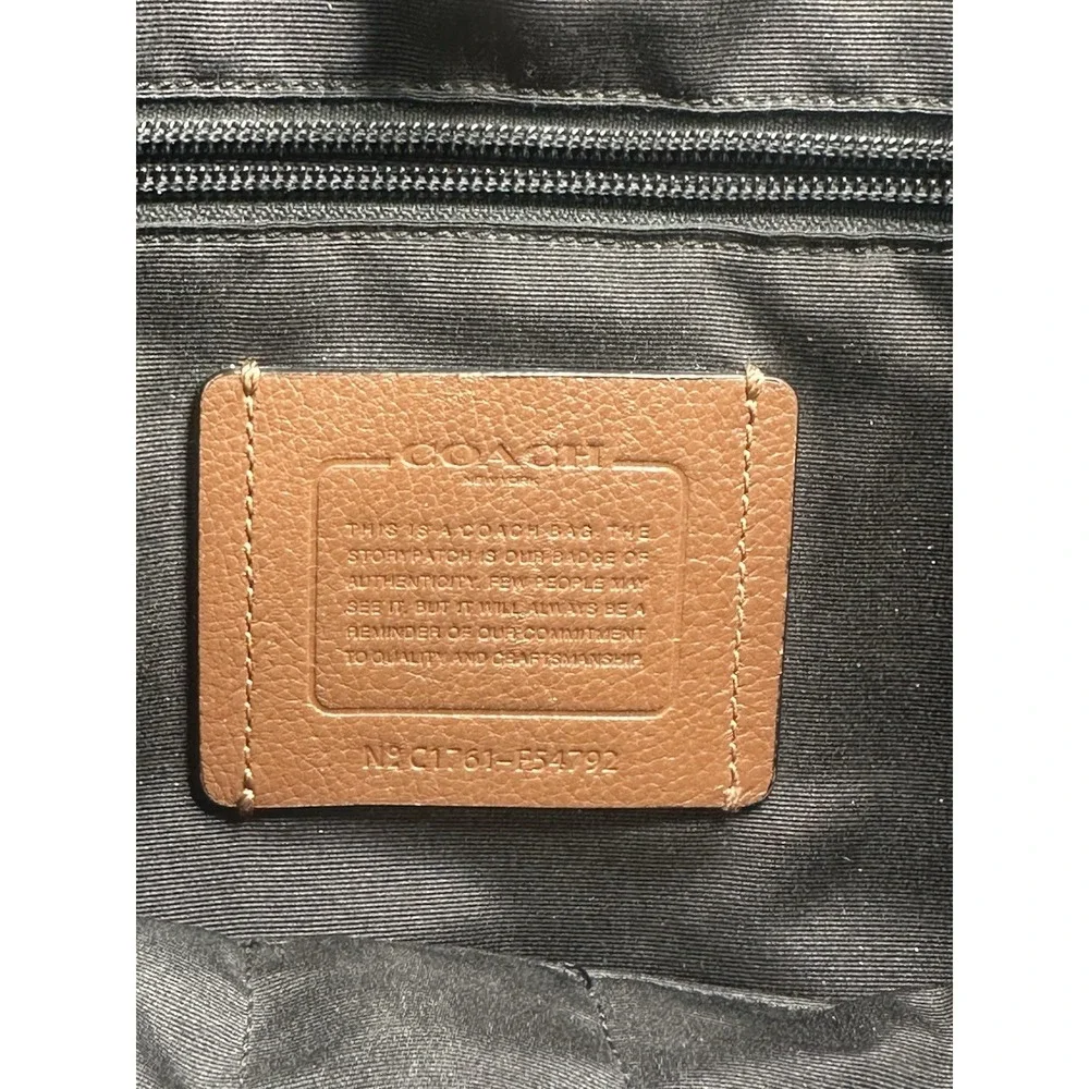Coach Charles Messenger Brown Leather Shoulder Laptop Bag F54792